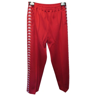 Pre-owned Faith Connexion Trousers In Red