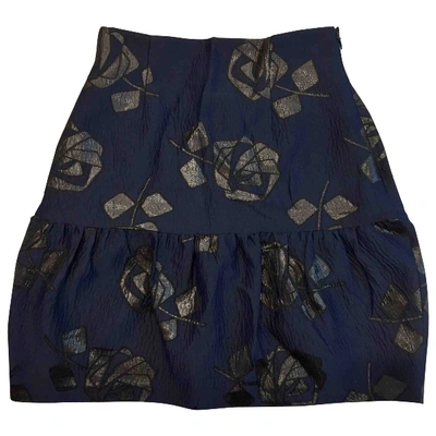 Pre-owned Moschino Cheap And Chic Mini Skirt In Navy