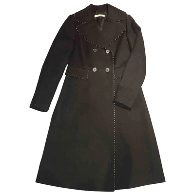 Pre-owned Balenciaga Trench Coat In Black