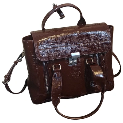 Pre-owned 3.1 Phillip Lim Pashli Leather Handbag In Burgundy