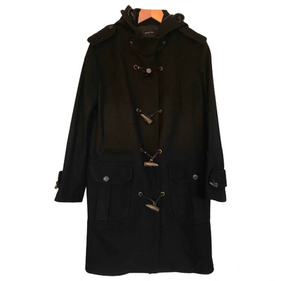 Pre-owned Surface To Air Wool Dufflecoat In Black