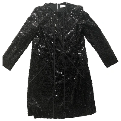 Pre-owned Victoria Beckham Glitter Maxi Dress In Black