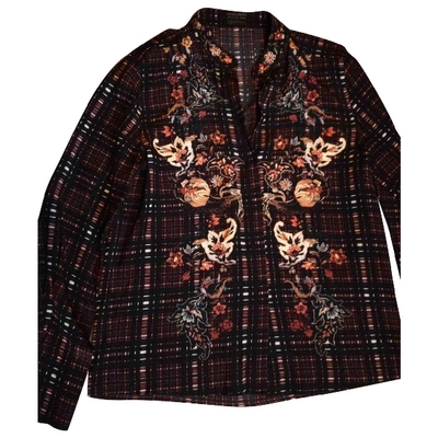 Pre-owned Allsaints Silk Blouse In Brown