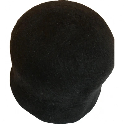 Pre-owned Lanvin Cashmere Cap In Black