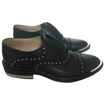 Pre-owned Barbara Bui Leather Lace Ups In Black