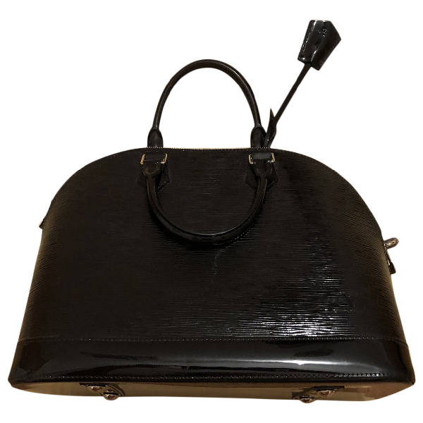 Pre-Owned Louis Vuitton Alma Black Patent Leather Handbag | ModeSens