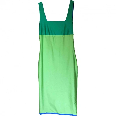 Pre-owned Fausto Puglisi Mid-length Dress In Green