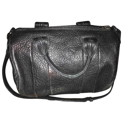 Pre-owned Alexander Wang Rocco Leather Handbag In Black