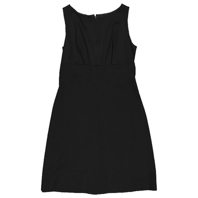 Pre-owned Fendi Wool Dress In Black