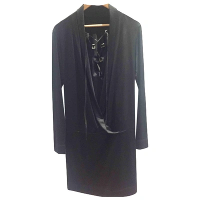 Pre-owned Barbara Bui Silk Mini Dress In Black