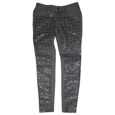 Pre-owned Vera Wang Slim Jeans In Grey