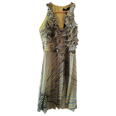 Pre-owned Alessandro Dell'acqua Mid-length Dress In Yellow