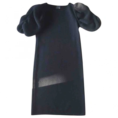 Pre-owned Fendi Wool Dress In Black