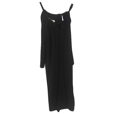 Pre-owned Mm6 Maison Margiela Wool Mid-length Dress In Black