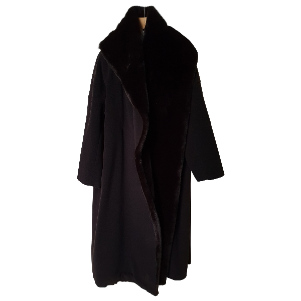 Pre-owned Nicole Farhi Black Wool Coat | ModeSens