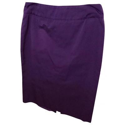 Pre-owned Hugo Boss Mid-length Skirt In Purple