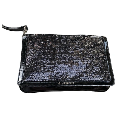 Pre-owned Givenchy Glitter Clutch Bag In Black