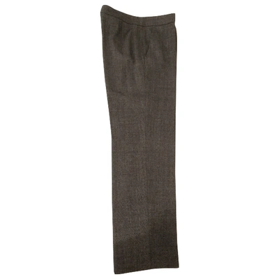 Pre-owned Moschino Cheap And Chic Wool Trousers In Grey