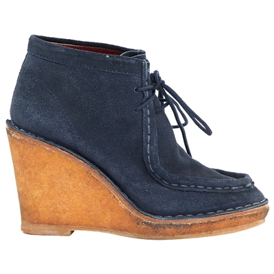 Pre-owned Marc By Marc Jacobs Boots In Navy