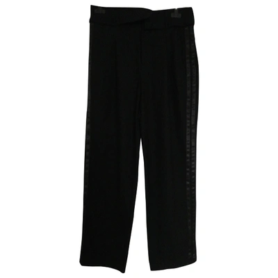 Pre-owned Marc By Marc Jacobs Wool Straight Pants In Black