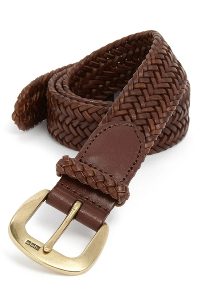 Polo Ralph Lauren Men's Belt, Core Derby Braided Belt In Cognac