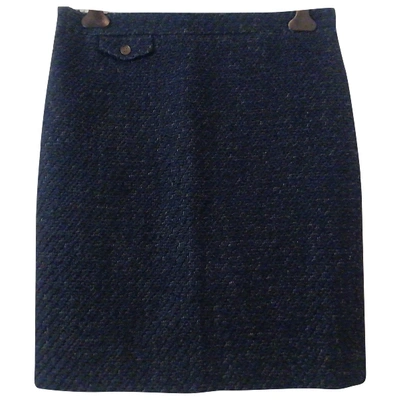 Pre-owned Jcrew Wool Mid-length Skirt In Blue