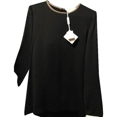 Pre-owned Max Mara Silk Blouse In Black