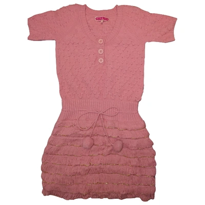Pre-owned Manoush Wool Mini Dress In Pink