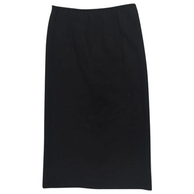 Pre-owned Isabel Marant Wool Mid-length Skirt In Black