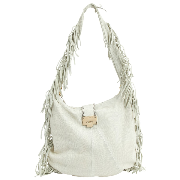Pre-owned Jimmy Choo White Leather Handbag | ModeSens