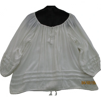 Pre-owned Ralph Lauren White Cotton Top