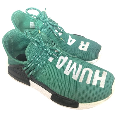 Pre-owned Adidas X Pharrell Williams Nmd Hu Cloth Trainers In Green