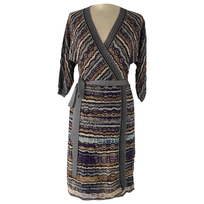 Pre-owned M Missoni Mid-length Dress In Multicolour