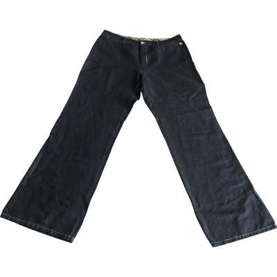 Pre-owned Burberry Large Pants In Blue