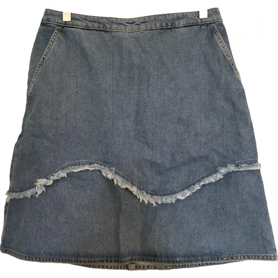 Pre-owned M.i.h. Jeans Mini Skirt In Blue