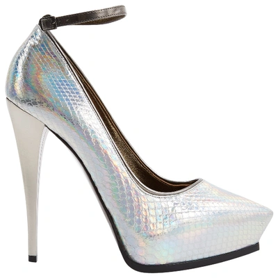 Pre-owned Lanvin Leather Heels In Silver