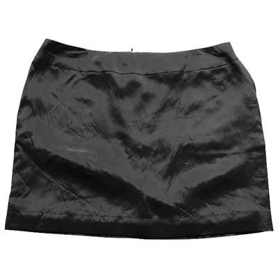 Pre-owned Barbara Bui Silk Mini Skirt In Black