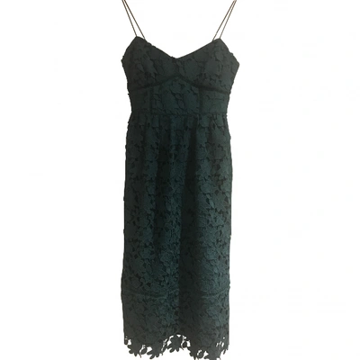 Pre-owned Club Monaco Lace Mid-length Dress In Green