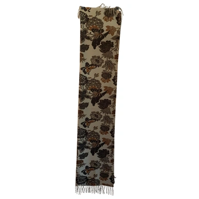 Pre-owned Max Mara Wool Scarf In Multicolour