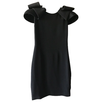 Pre-owned Marchesa Silk Mid-length Dress In Black