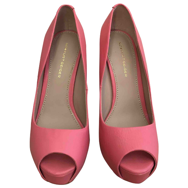 Preowned Kurt Geiger Pink Cloth Heels ModeSens