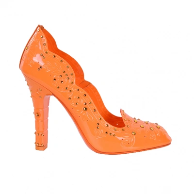 Pre-owned Dolce & Gabbana Heels In Orange