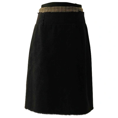 Pre-owned Marni Wool Mid-length Skirt In Grey