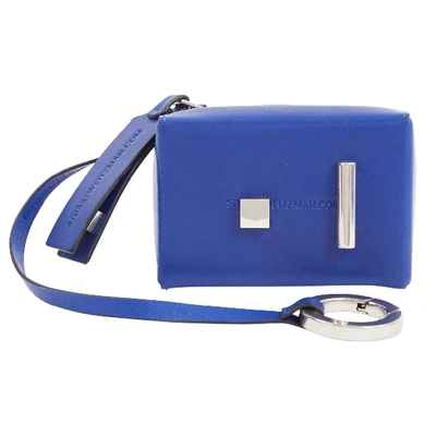 Pre-owned Stuart Weitzman Leather Bag Charm In Blue