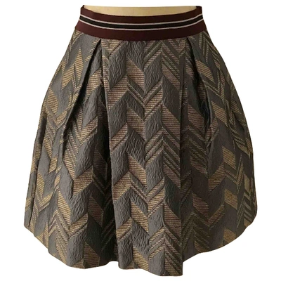 Pre-owned Pinko Mid-length Skirt In Multicolour