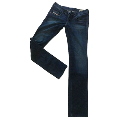 Pre-owned Diesel Slim Jeans In Navy