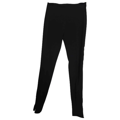 Pre-owned Balenciaga Wool Slim Pants In Black
