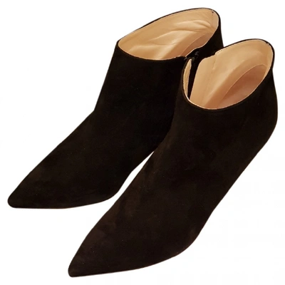 Pre-owned Nicholas Kirkwood Ankle Boots In Black