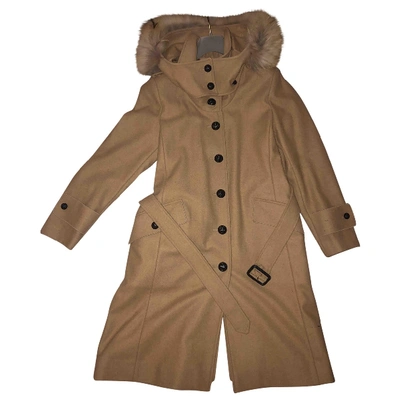 Pre-owned Burberry Camel Wool Coat