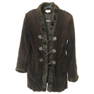 Pre-owned Gerard Darel Brown Cotton Coat